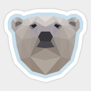 Low Poly Polar Bear Sticker